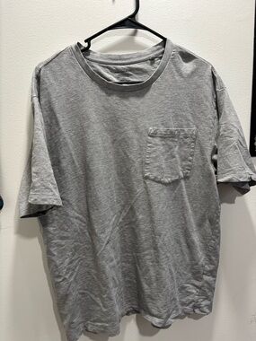Paper Denim & Cloth Light Gray Pocket Tee